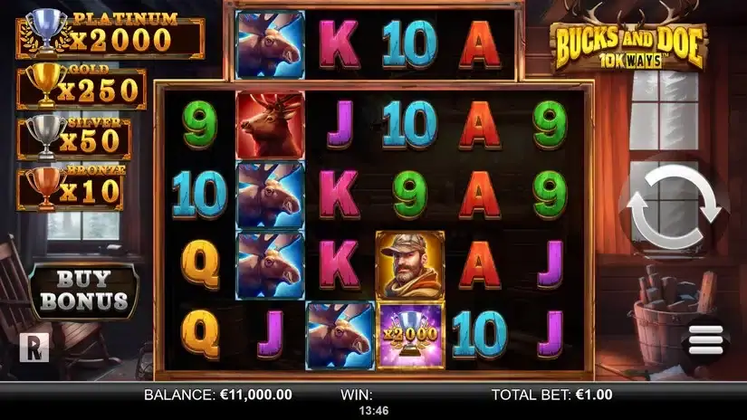 Bucks And Doe 10K Ways slot screenshot 2