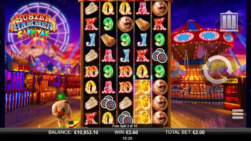 Buster Hammer Carnival slot screenshot 