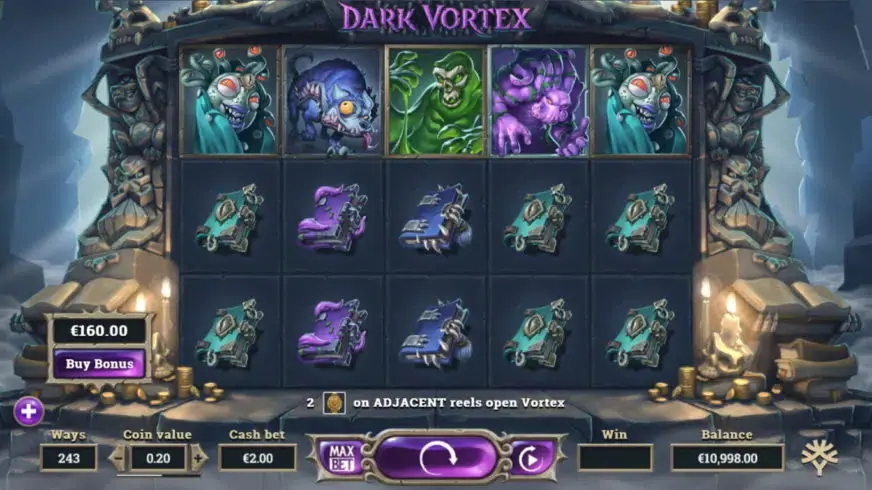 Dark Vortex slot screenshot 1