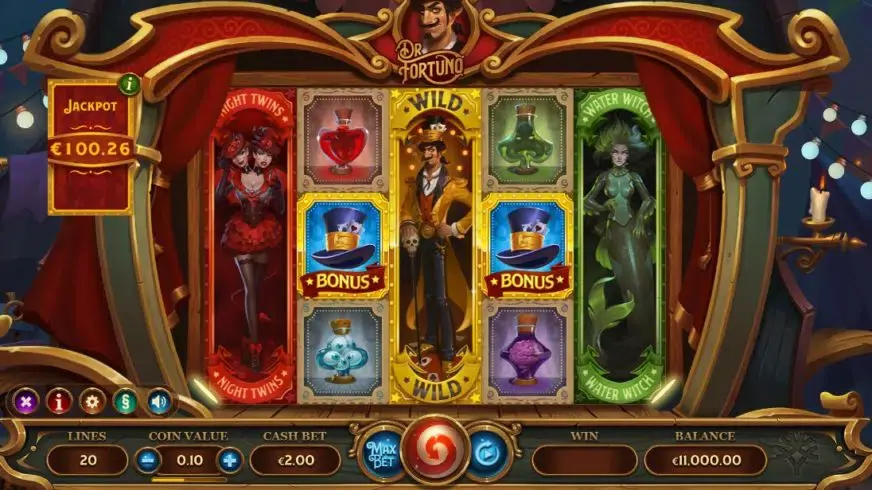 Dr Fortuno slot screenshot 5