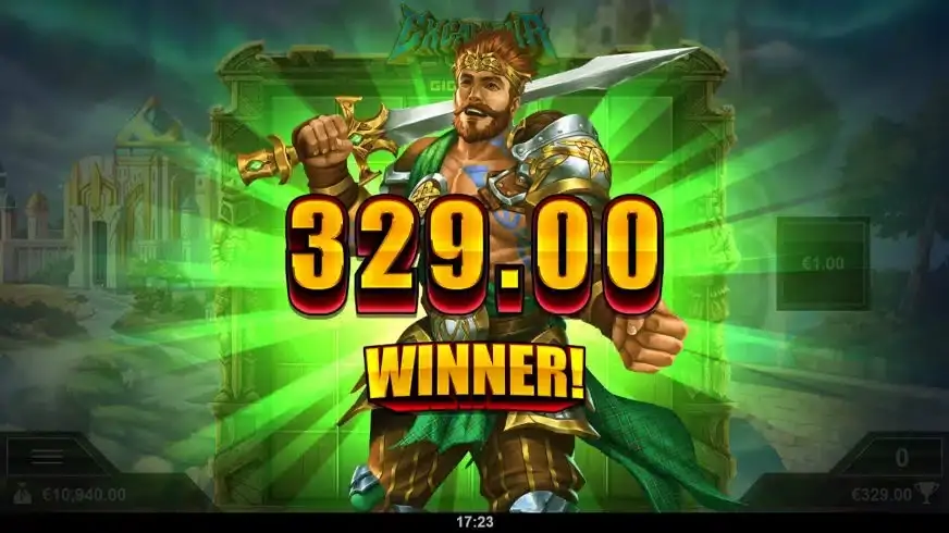 Excalibur VS Gigablox slot screenshot