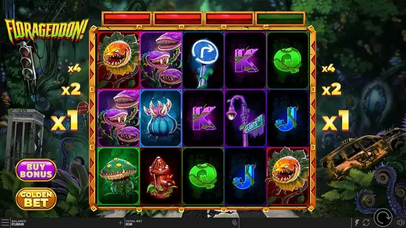 Florageddon! slot screenshot 