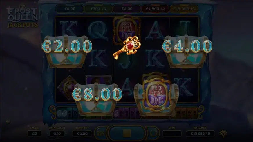 Frost Queen Jackpots slot screenshot 2