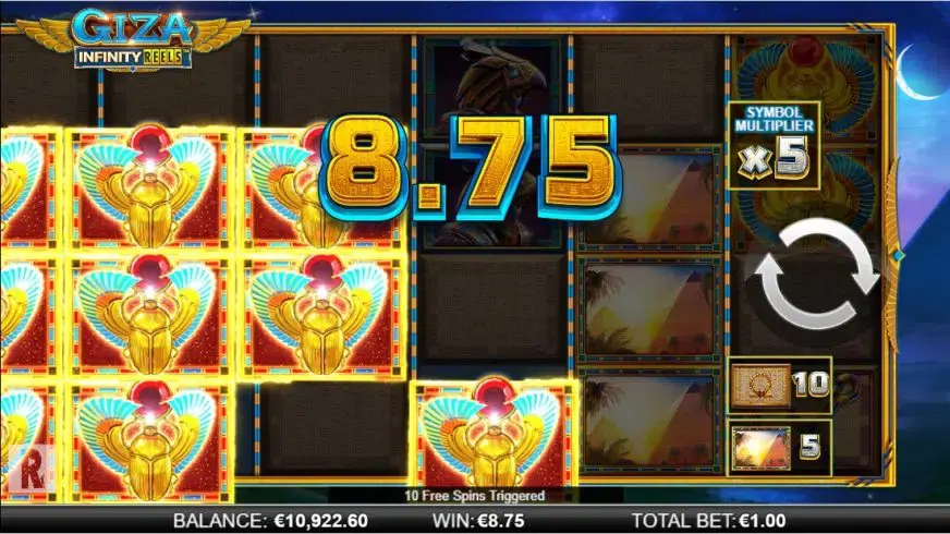 Giza Infinity Reels slot screenshot 3