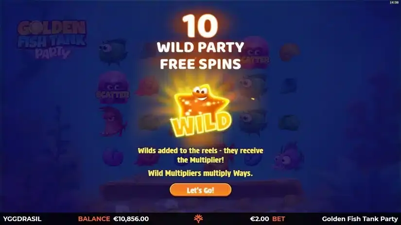 Golden Fish Tank Party slot screenshot 4