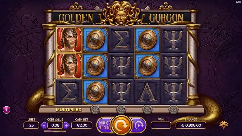 Golden Gorgon slot screenshot 