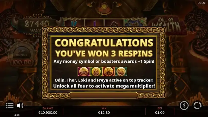 Hall of Wealth slot screenshot 2