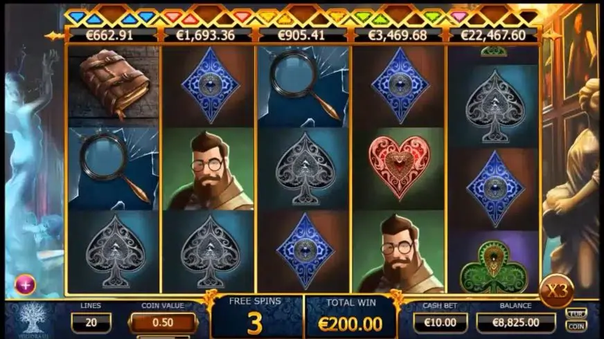 Holmes & the Stolen Stones slot screenshot 3