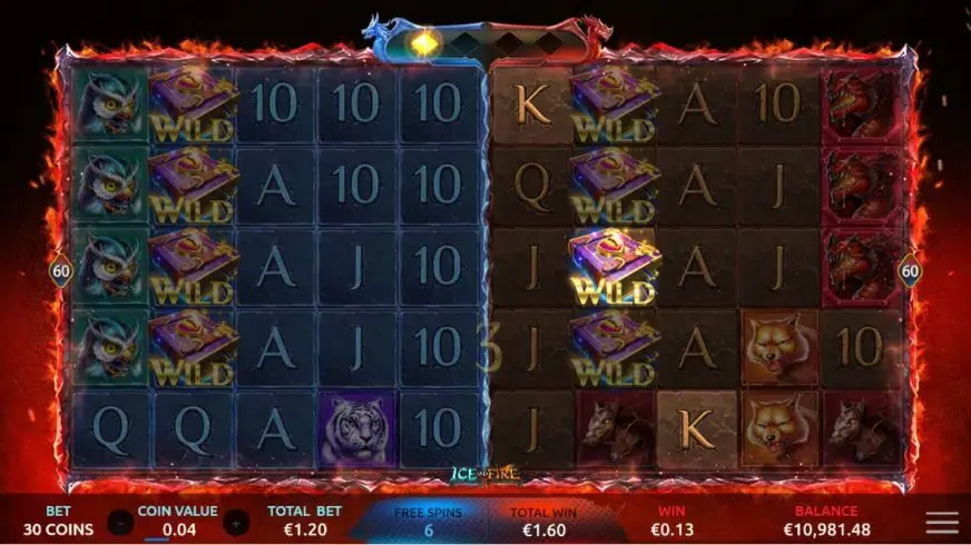 Ice and Fire slot screenshot 5
