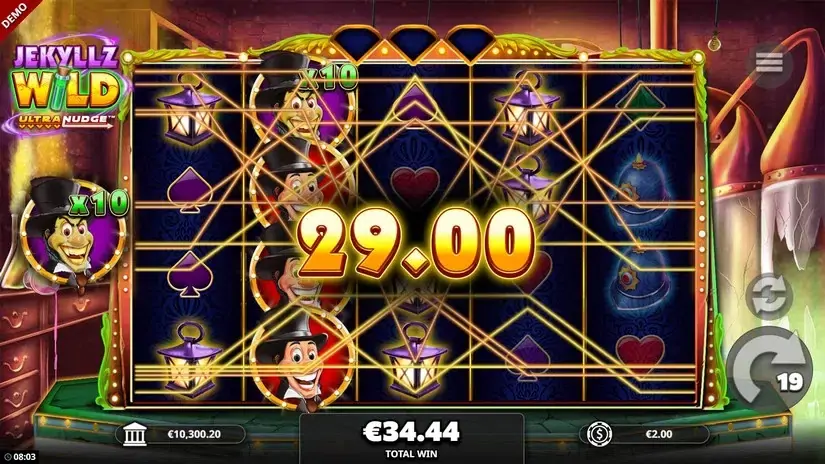 Jekyllz Wild Ultranudge slot screenshot 6