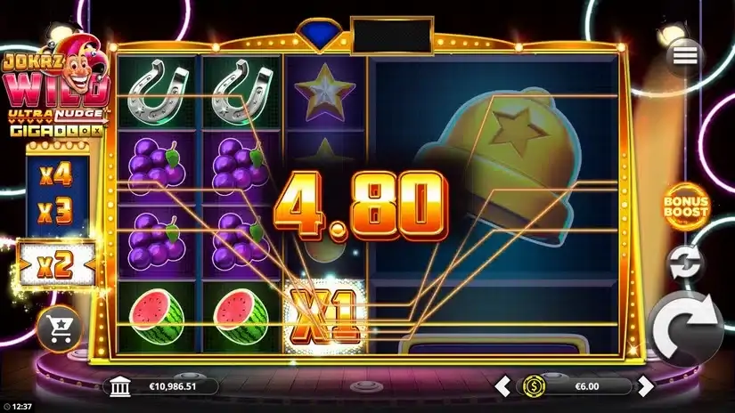Jokrz Wild Ultranudge Gigablox slot screenshot 2