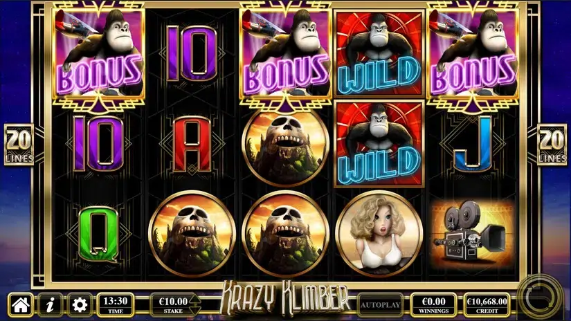 Krazy Klimber slot screenshot 3