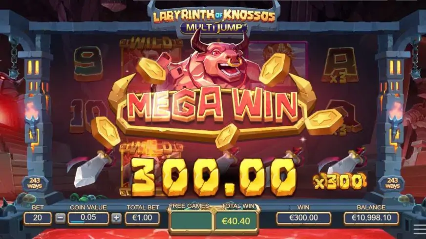 Labyrinth of Knossos Multijump slot screenshot 