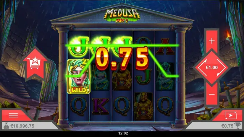 Medusa Hot 1 slot screenshot 2