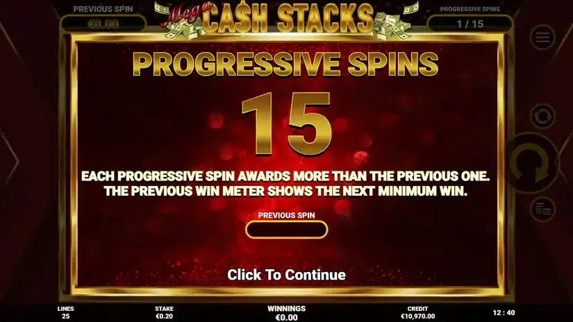 Mega Cash Stack slot screenshot 5