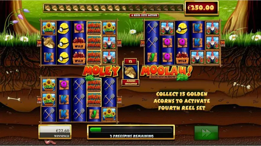 Moley Moolah slot screenshot 4