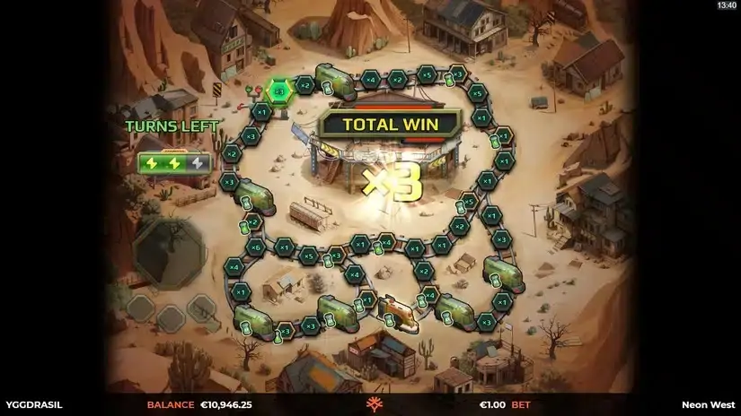 Neon West slot screenshot 4