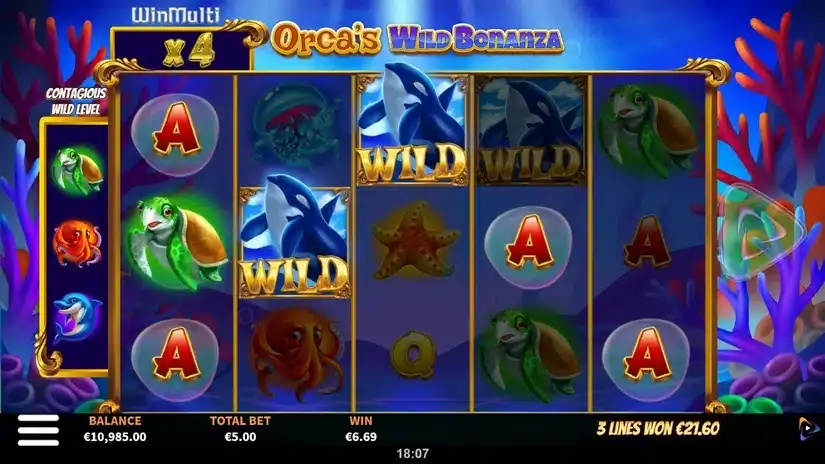 Orca’s Wild Bonanza slot screenshot 3