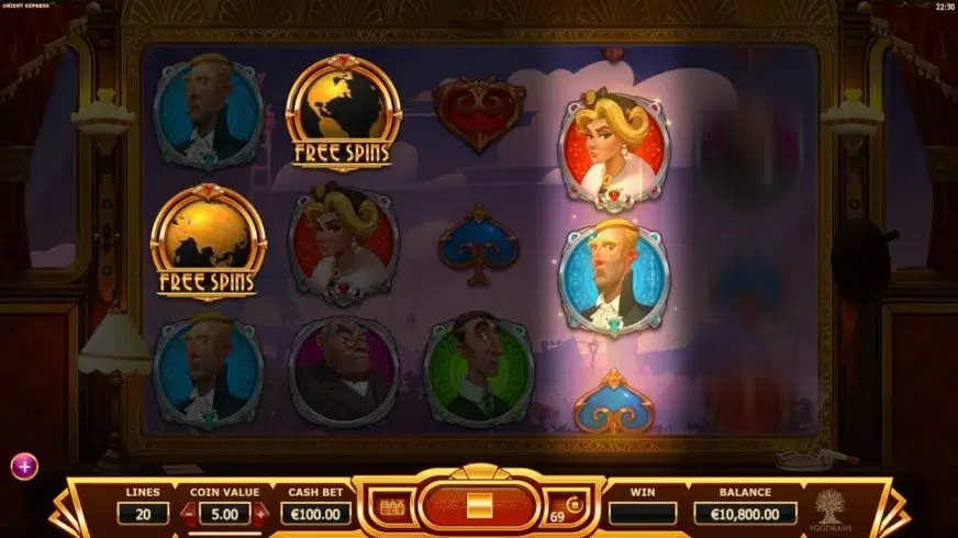Orient Express slot screenshot 2