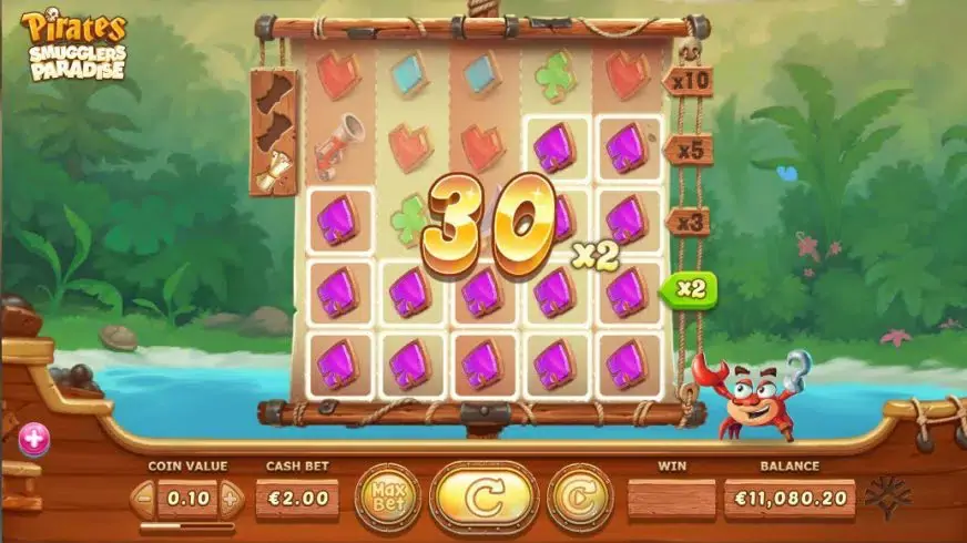 Pirates Smugglers Paradise slot screenshot 2