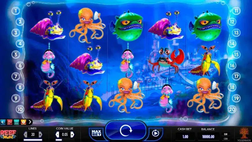 Reef Run slot screenshot 1