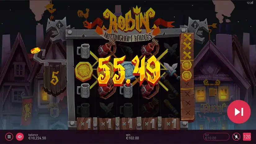 Robin – Nottingham Raiders slot screenshot 5