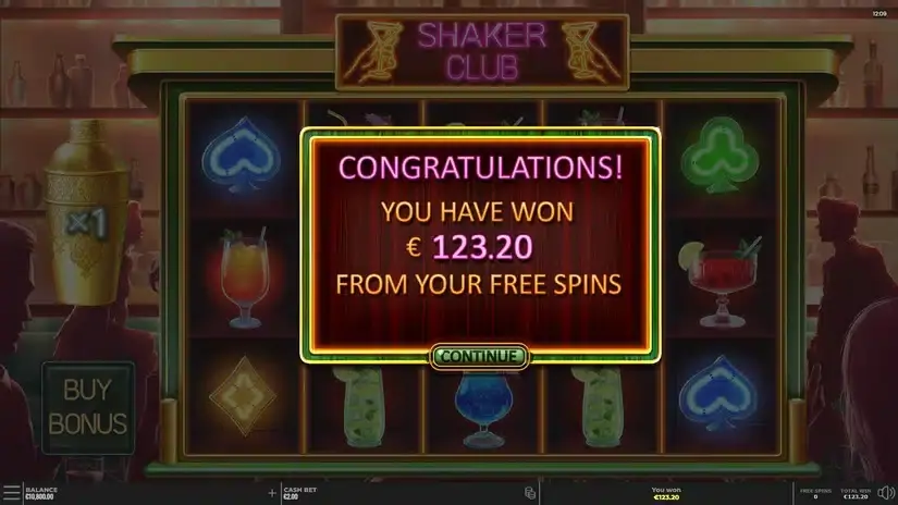 Shaker Club slot screenshot 2