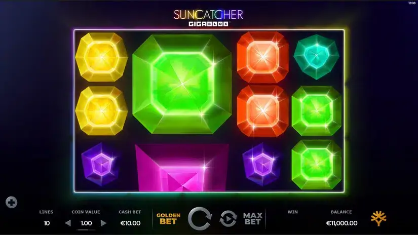 Suncatcher Gigablox slot screenshot 