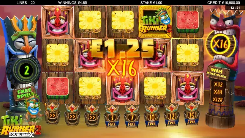Tiki Runner 2 DoubleMax slot screenshot 4