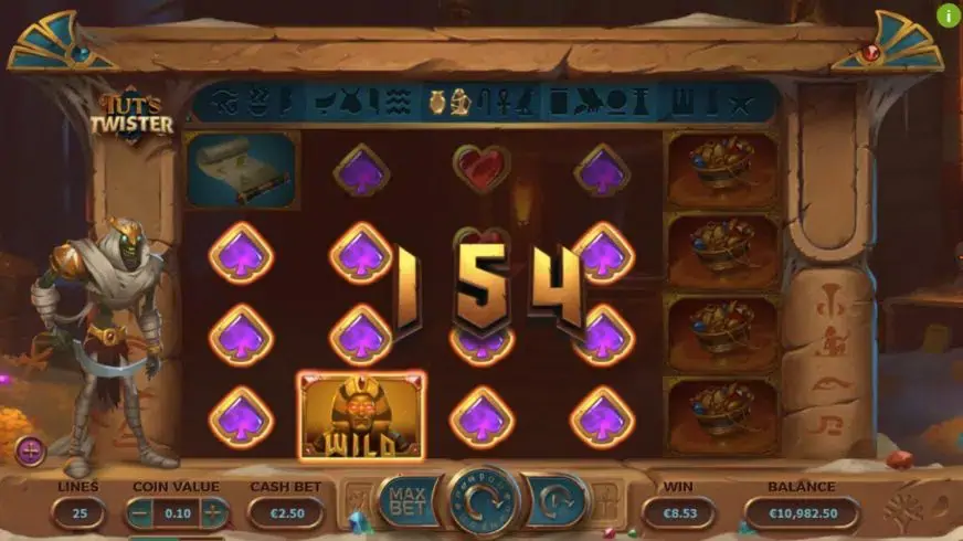 Tut’s Twister slot screenshot 2