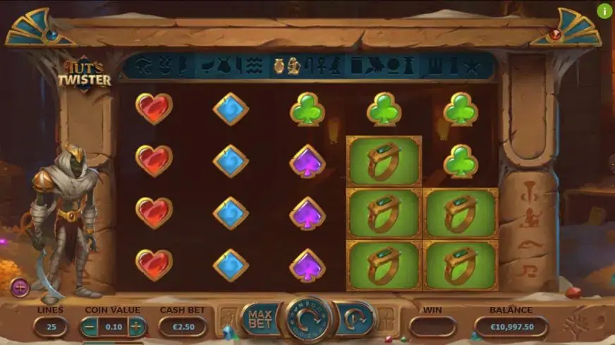 Tut’s Twister slot screenshot 3