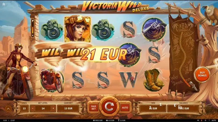 Victoria Wild Deluxe slot screenshot 2