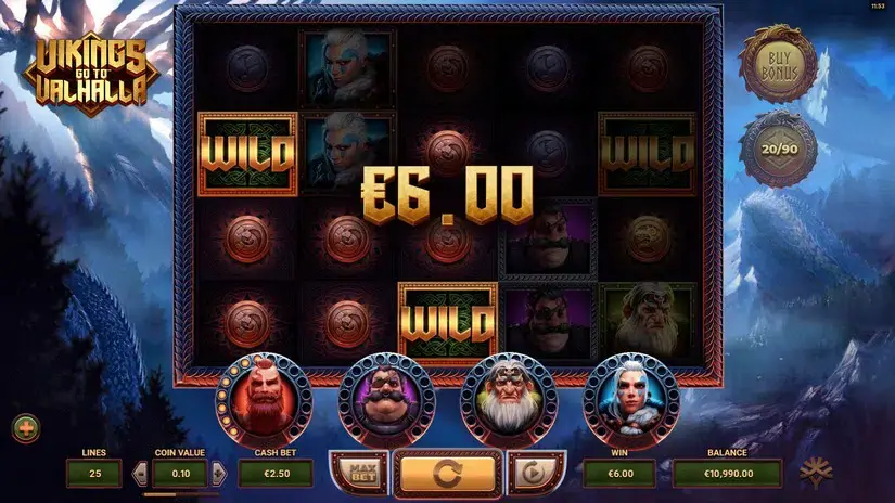 Vikings Go To Valhalla slot screenshot 2