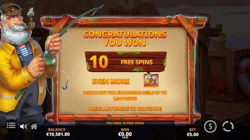 Wild Fishin Wild Ways slot screenshot 3