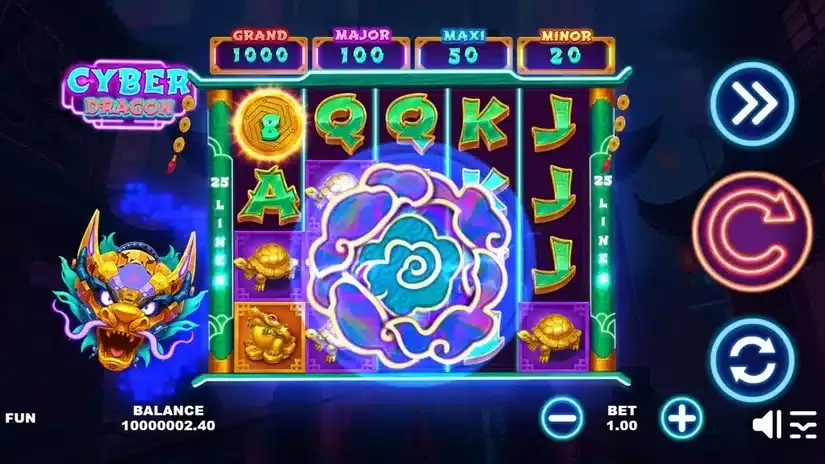 Cyber Dragon slot screenshot 2