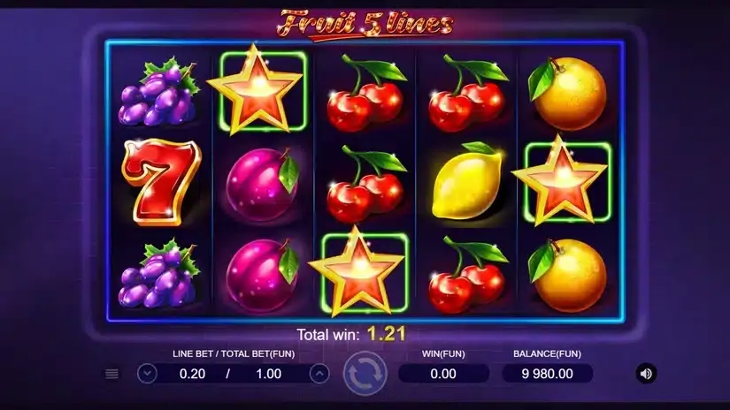 Fruit 5 Lines slot screenshot 3